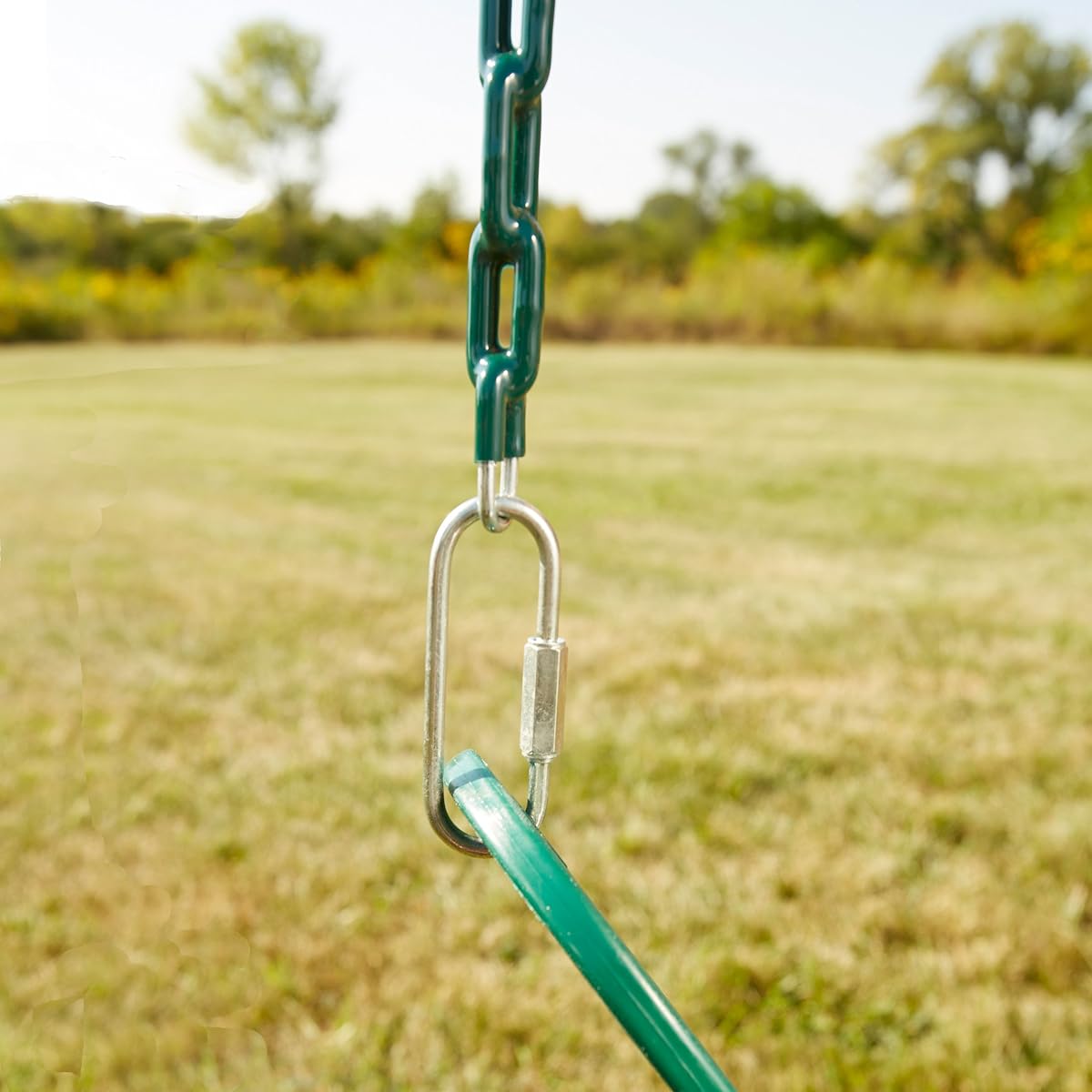 2 Pack of Green Swing Seats with Ring/Trapeze Combo