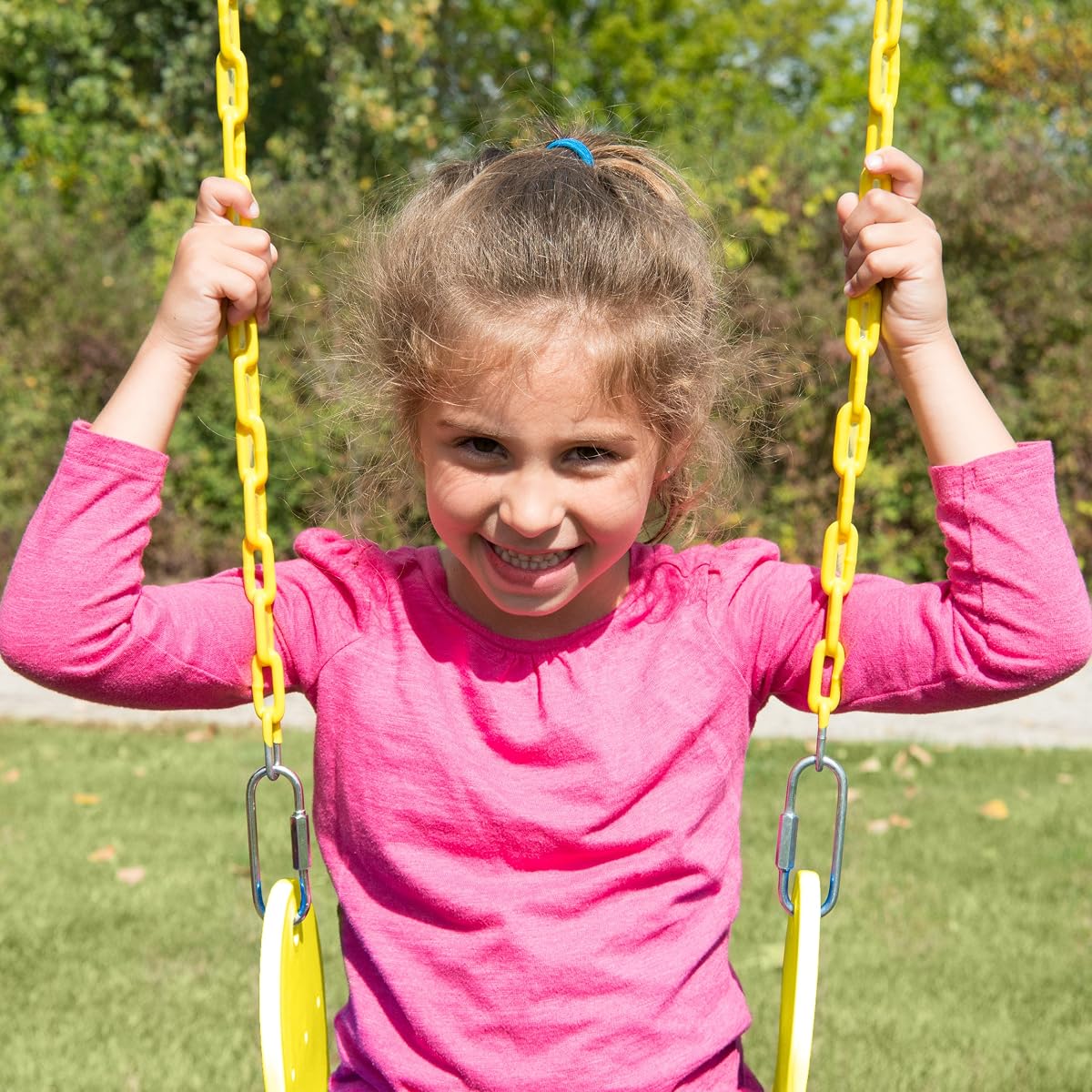 2 Pack of Yellow Swing Seats with Ring/Trapeze Combo