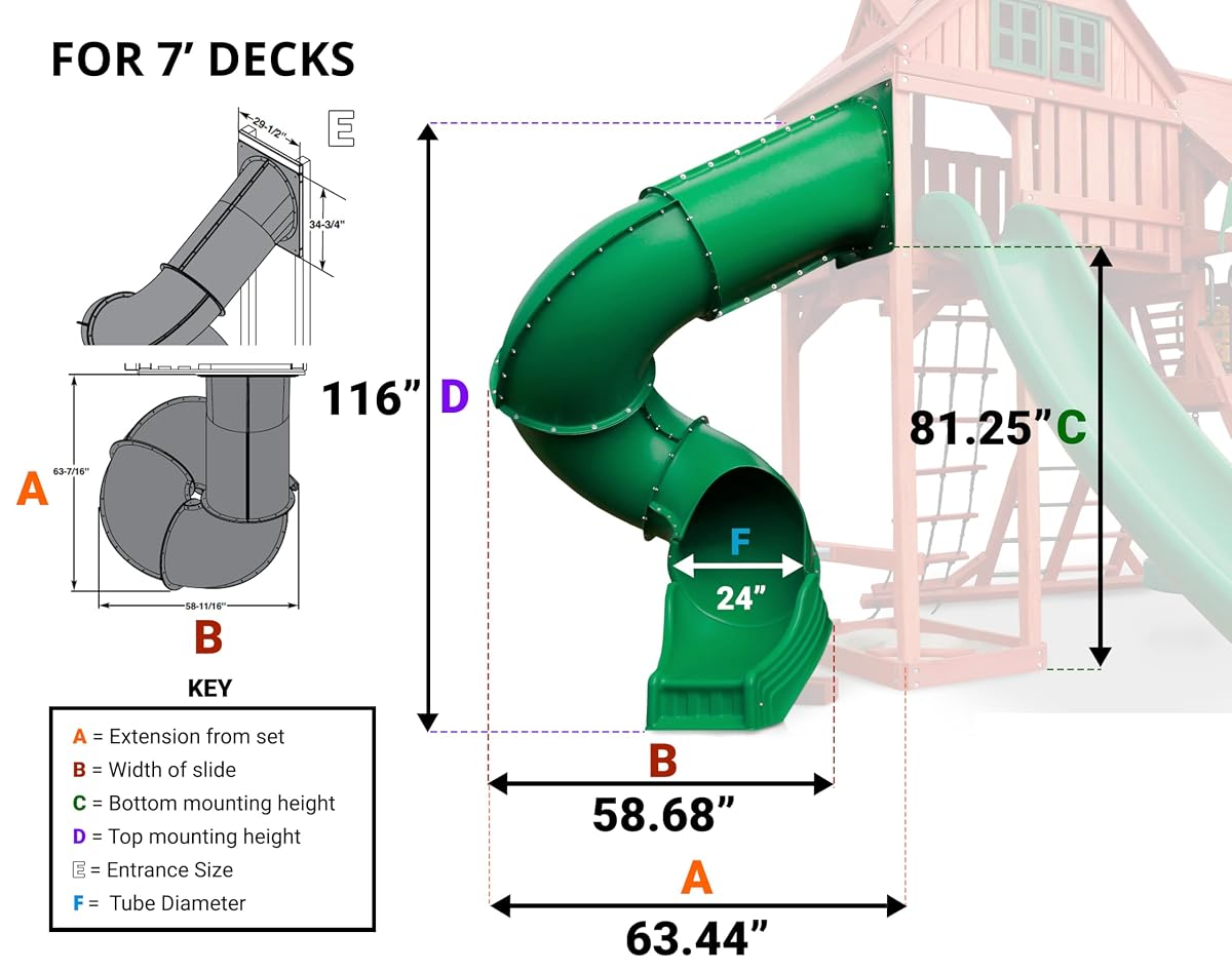 7 ft.Turbo Tube Slide