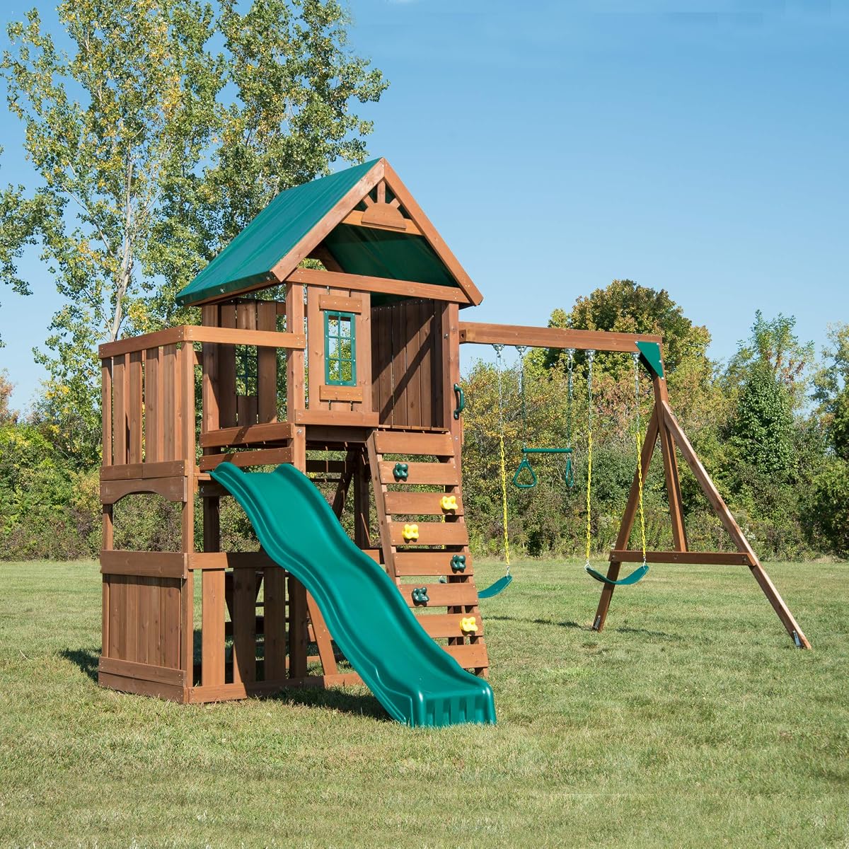 Elkhorn Swing Set with Slide