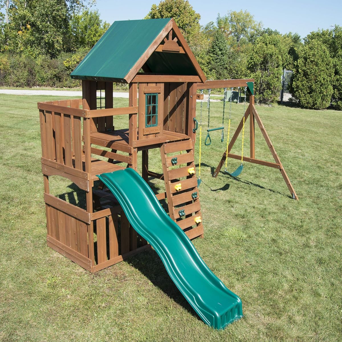 Elkhorn Swing Set with Slide