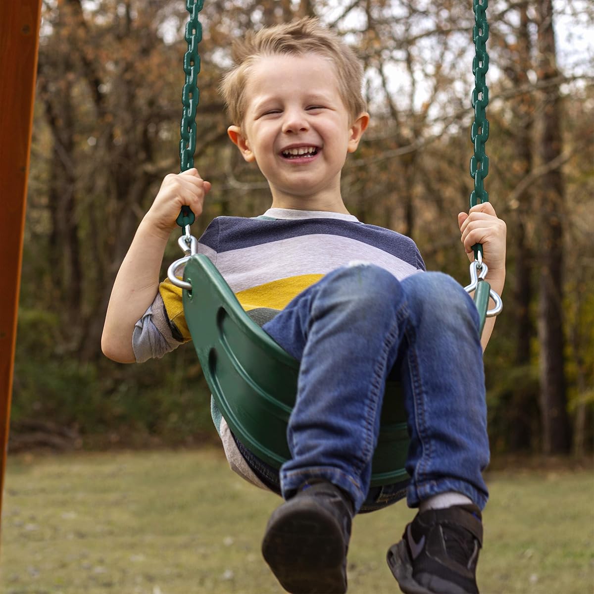 Extreme-Duty Swing Seat with Comfort Coated Chains