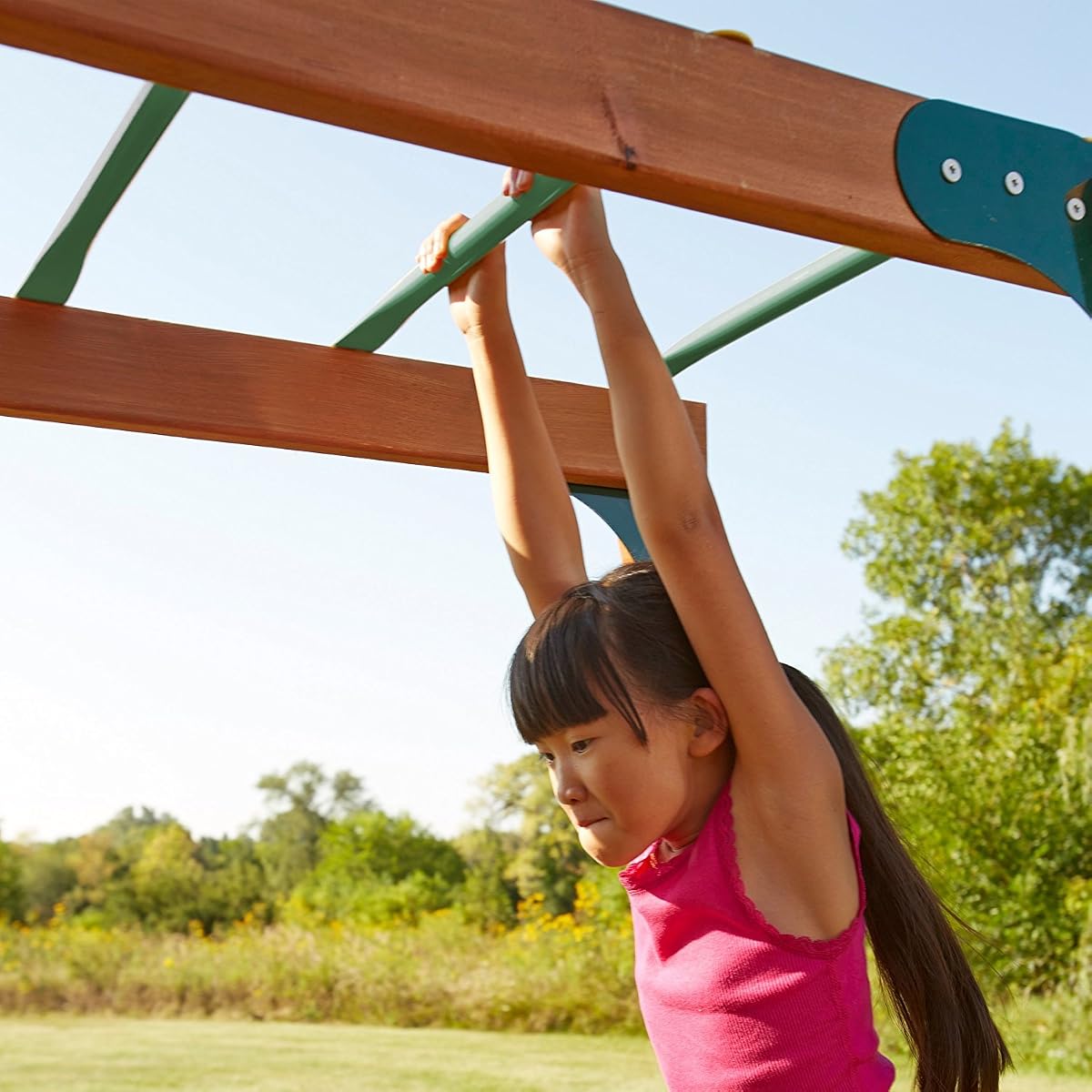 Metal Monkey Bars with Six 21.5" Metal Rungs with