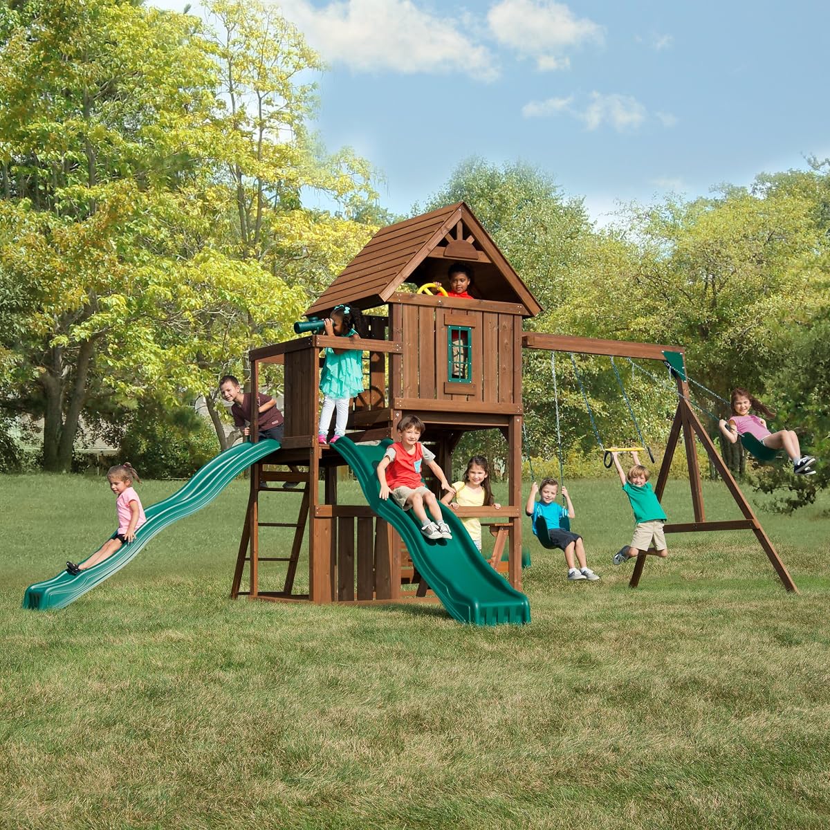 Mont Eagle Play Set with Two Swings