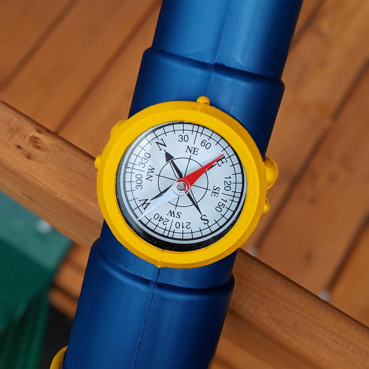 Non-Magnifying Telescope with Compass Swing Set Attachment