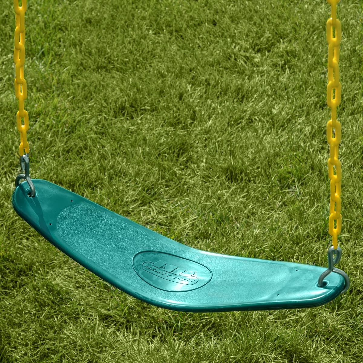 Two Extreme Duty Green Swing Seats with a Stand-Up