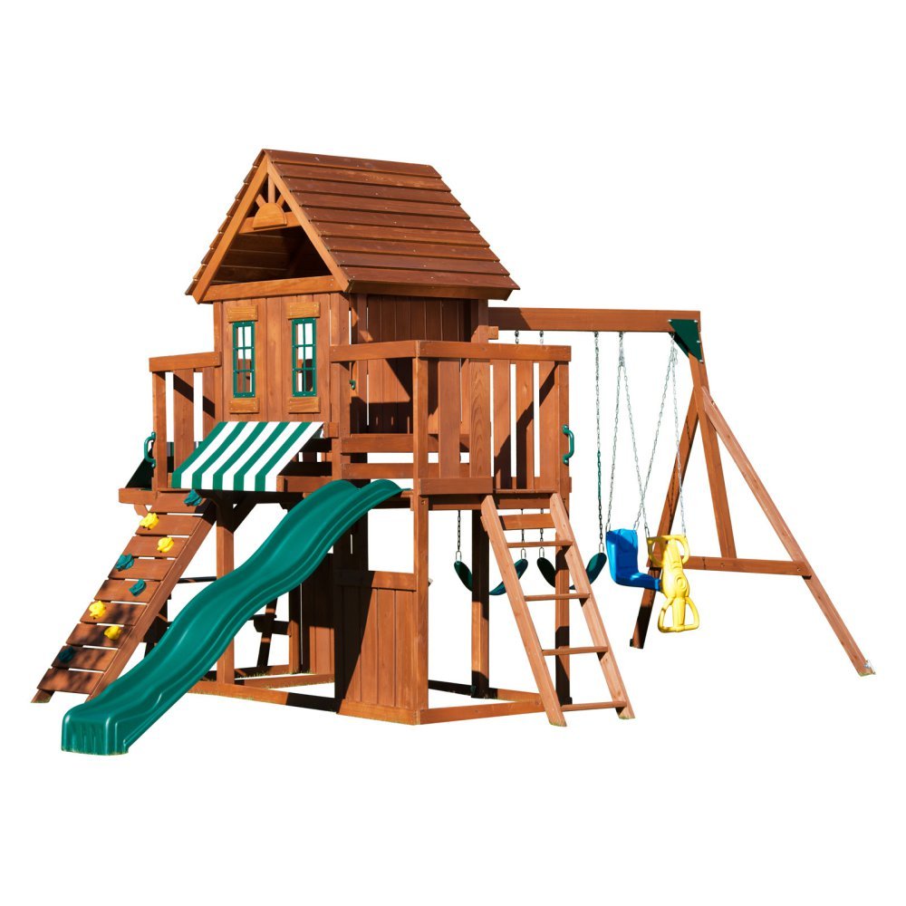 Winchester Wood Complete Play Set with Two Swings